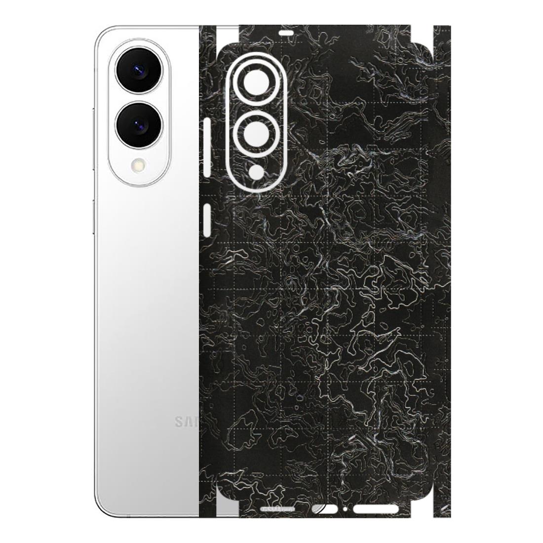 Samsung A/S Series Phone Skins (All Models) - Black map Texture - 3D Embossed Finish (L-201) Samsung Galaxy S25 Edge