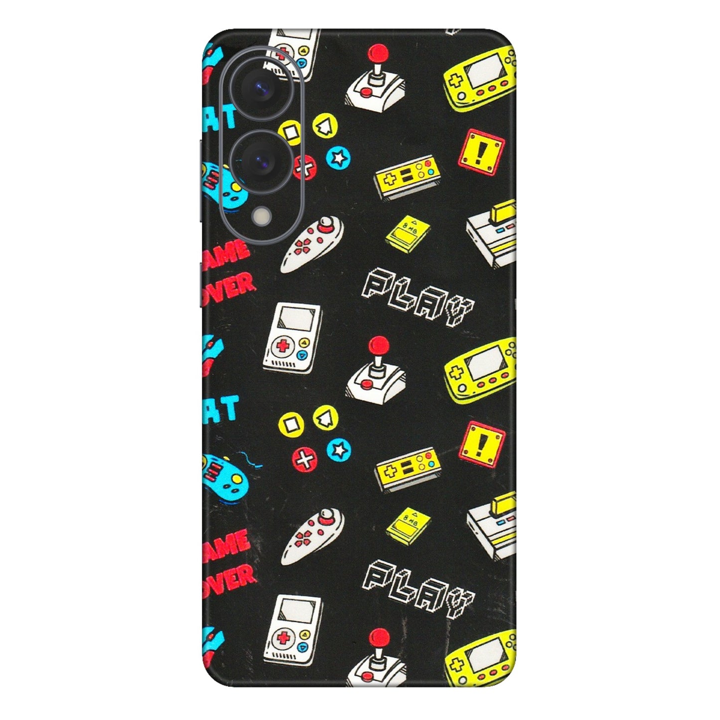 Samsung A/S Series Phone Skins (All Models) - Gaming Doodles - 3D Embossed Finish (L-224) Samsung Galaxy S25 Edge