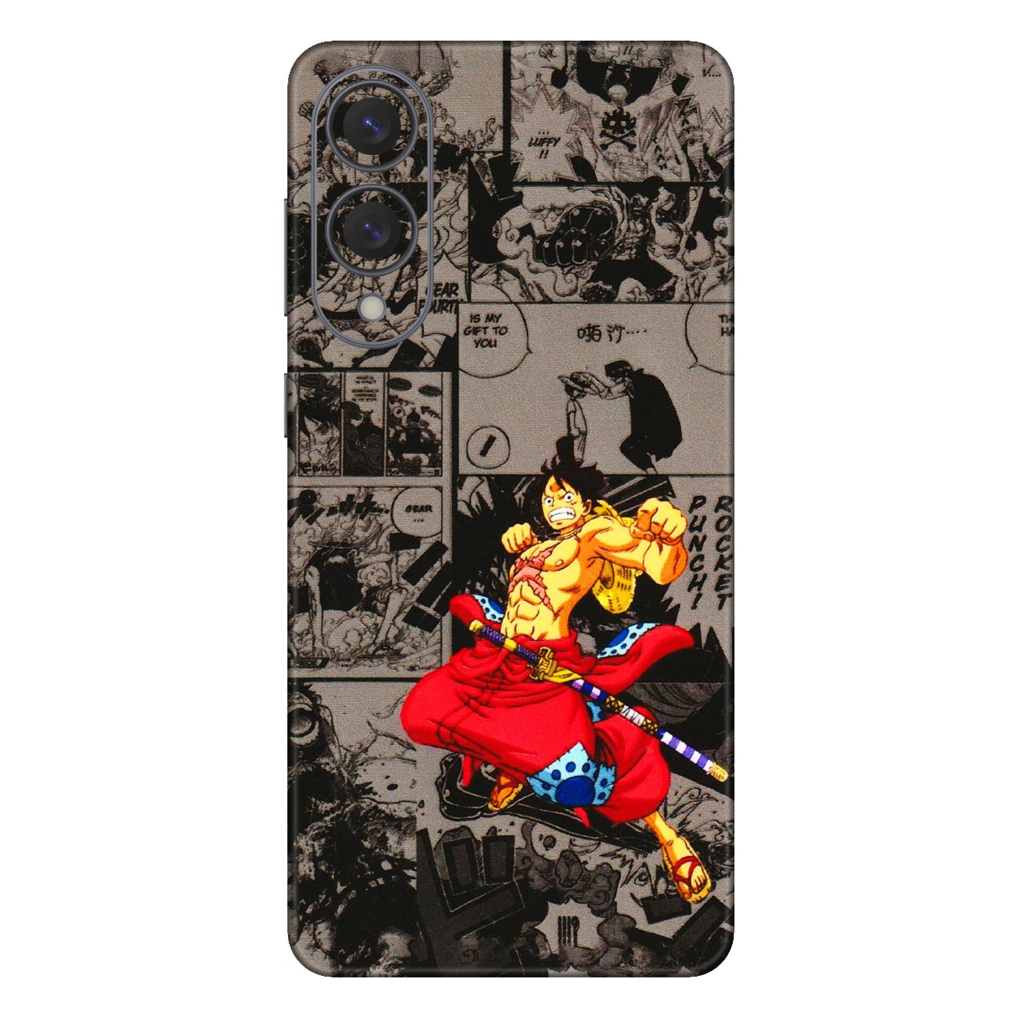 Samsung A/S Series Phone Skins (All Models) - One Piece Rocket Punch Manga - 3D Embossed Finish (L-25) Samsung Galaxy S25 Edge
