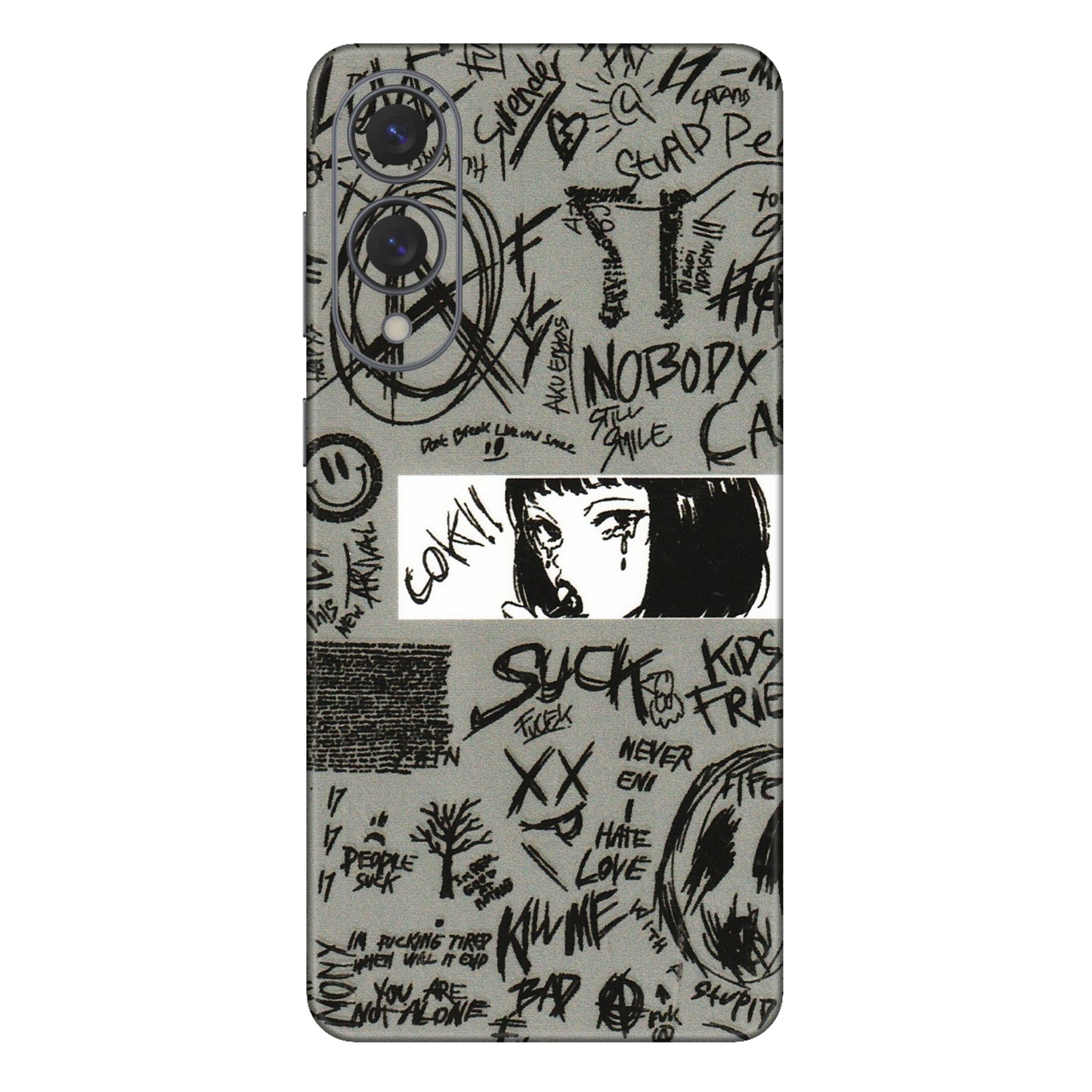 Samsung A/S Series Phone Skins (All Models) - Never Have Love Anime - 3D Embossed Finish (L-260) Samsung Galaxy S25 Edge