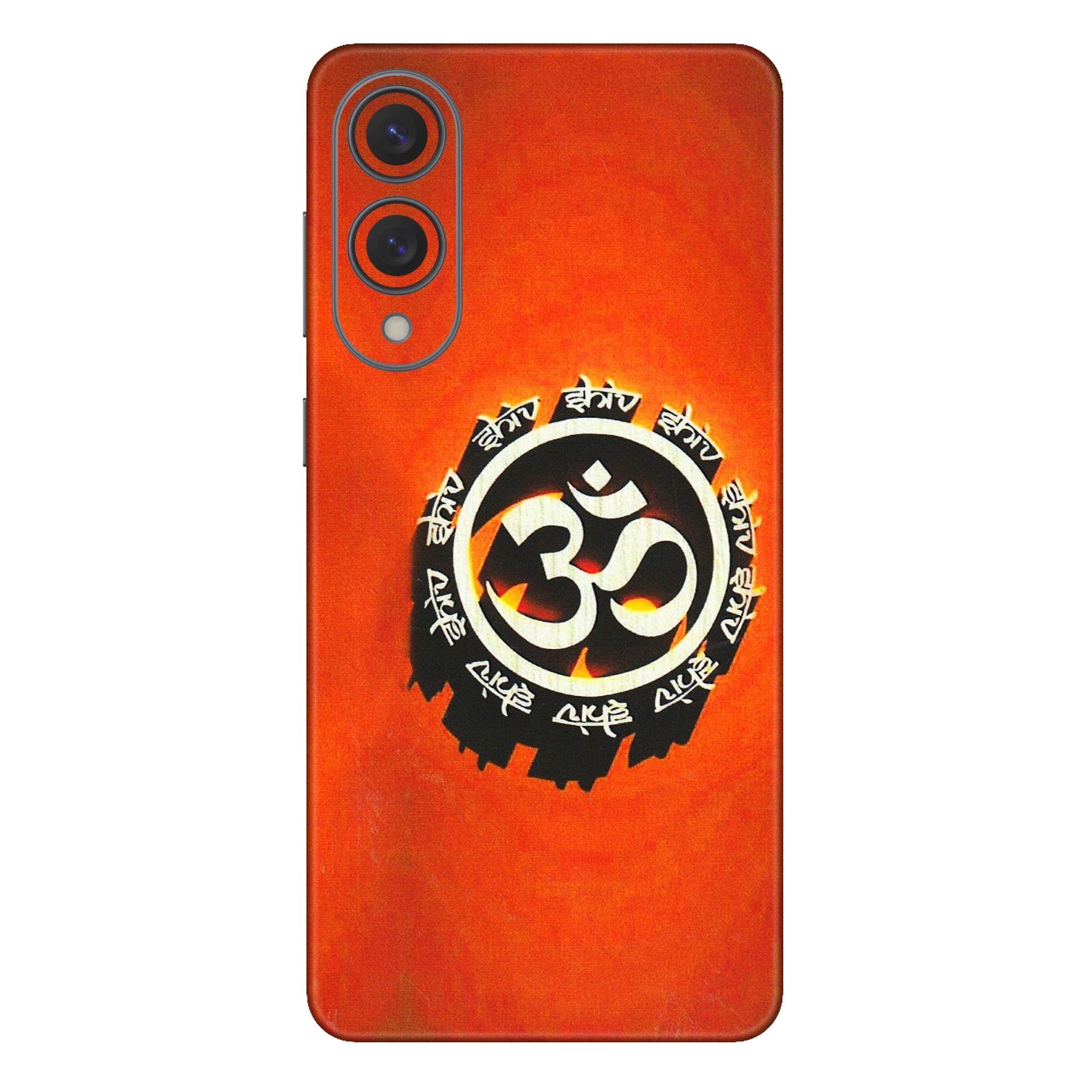 Samsung A/S Series Phone Skins (All Models) - Aum Shiv Orange - 3D Embossed Finish (L-32) Samsung Galaxy S25 Edge
