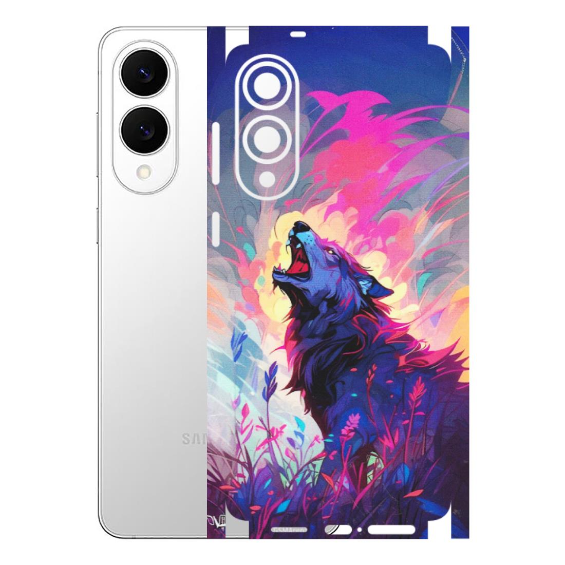Samsung A/S Series Phone Skins (All Models) - New Wild Wolf Abstract - Matte Finish (M-125) Samsung Galaxy S25 Edge