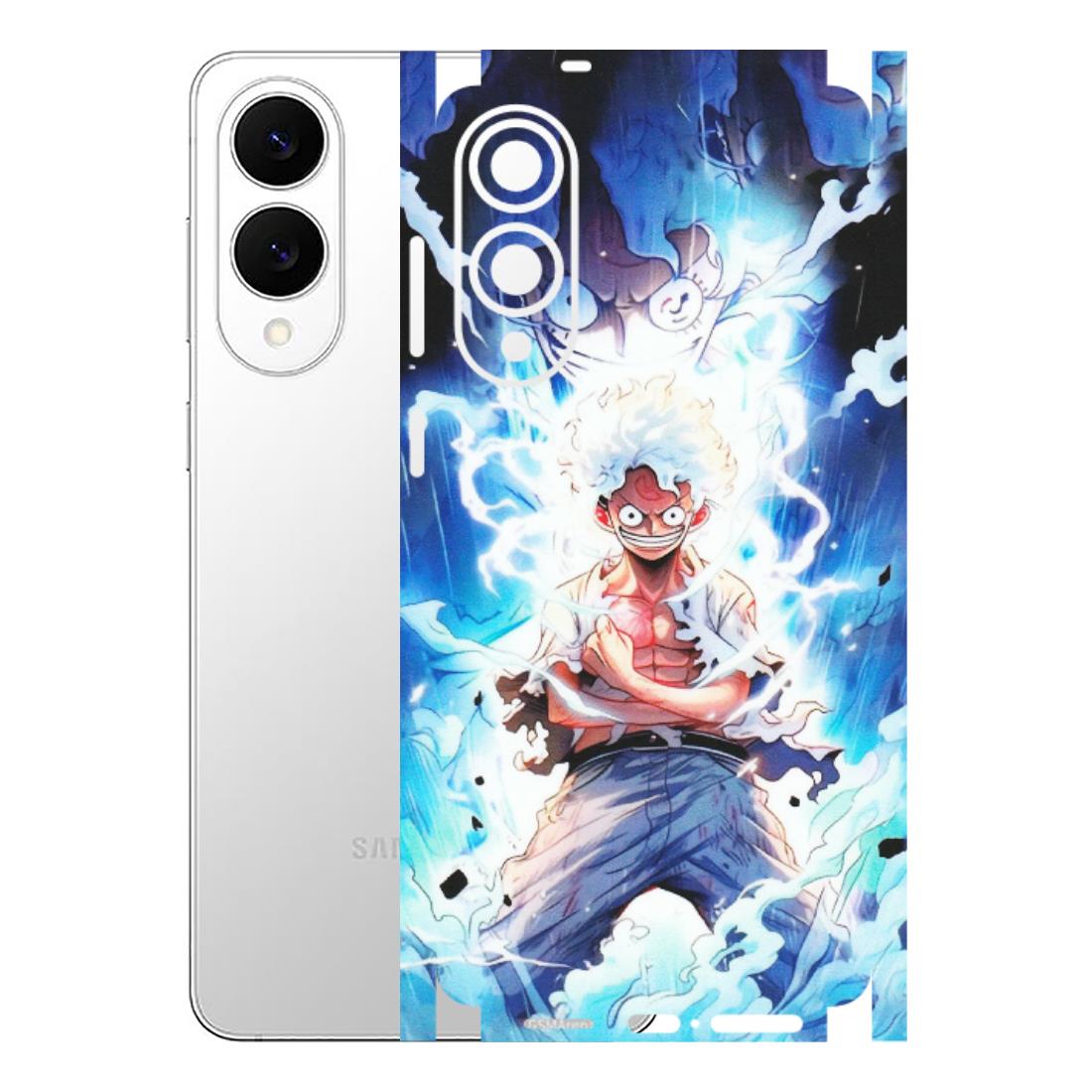 Samsung A/S Series Phone Skins (All Models) - Blue Thunder Luffy Anime - Matte Finish (M-132) Samsung Galaxy S25 Edge