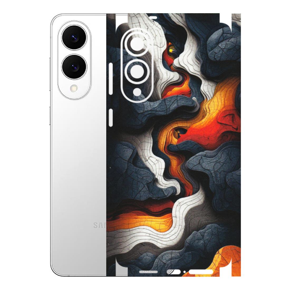 Samsung A/S Series Phone Skins (All Models) - Abstract Volcanic Layers - Matte Finish (M-52) Samsung Galaxy S25 Edge