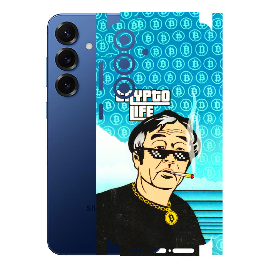 Samsung A/S Series Phone Skins (All Models) - Crypto Thug Life - 3D Embossed Finish (L-179) Samsung Galaxy S25 Plus