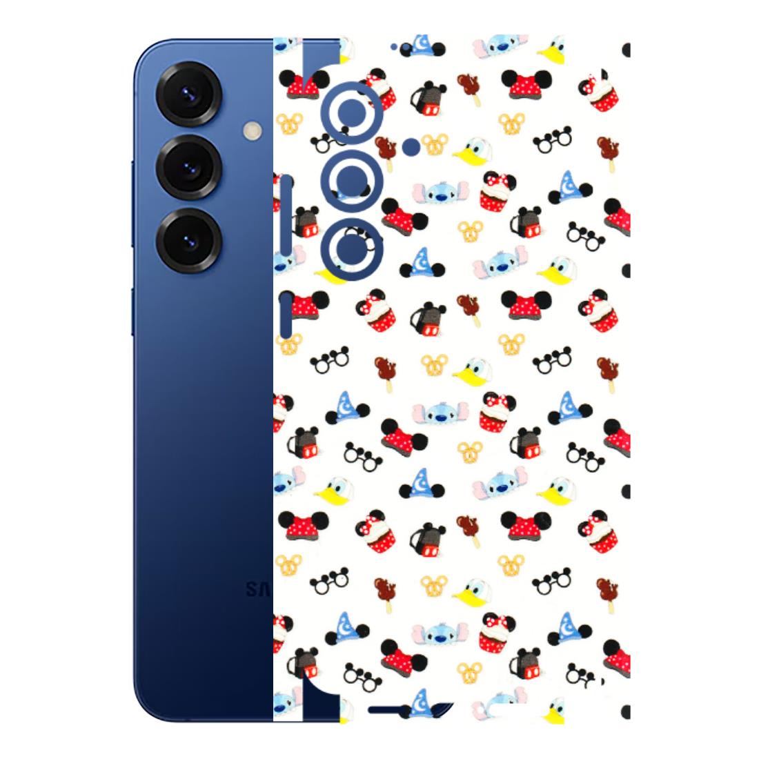 Samsung A/S Series Phone Skins (All Models) - Minnie Mouse & Donald Doodles s - 3D Embossed Finish (L-194) Samsung Galaxy S25 Plus