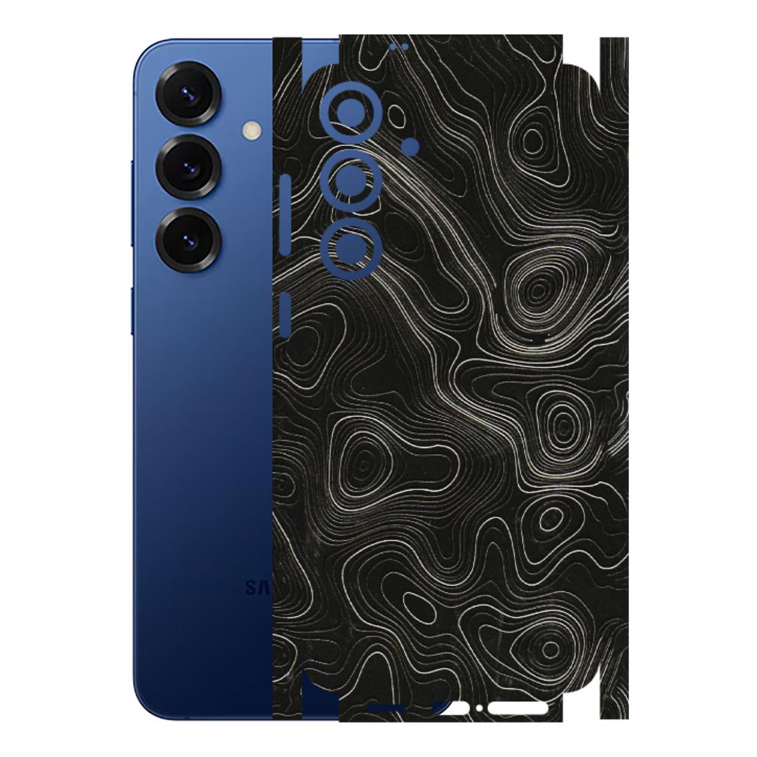 Samsung A/S Series Phone Skins (All Models) - Black Swirl - 3D Embossed Finish (L-196) Samsung Galaxy S25 Plus
