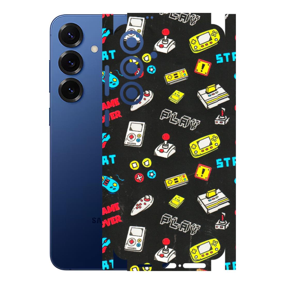 Samsung A/S Series Phone Skins (All Models) - Gaming Doodles - 3D Embossed Finish (L-224) Samsung Galaxy S25 Plus