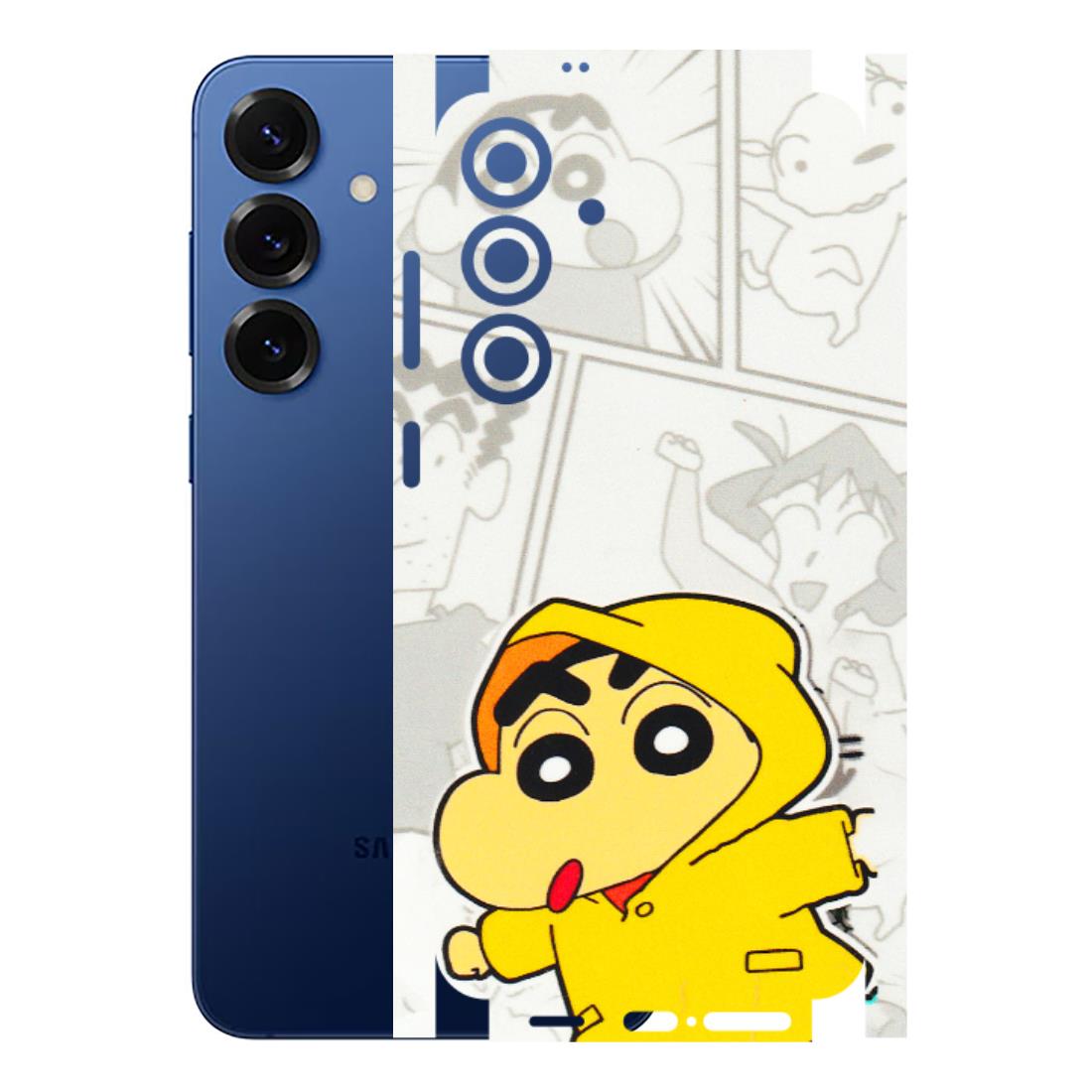 Samsung A/S Series Phone Skins (All Models) - Yellow Shinchan Comic - 3D Embossed Finish (L-246) Samsung Galaxy S25 Plus