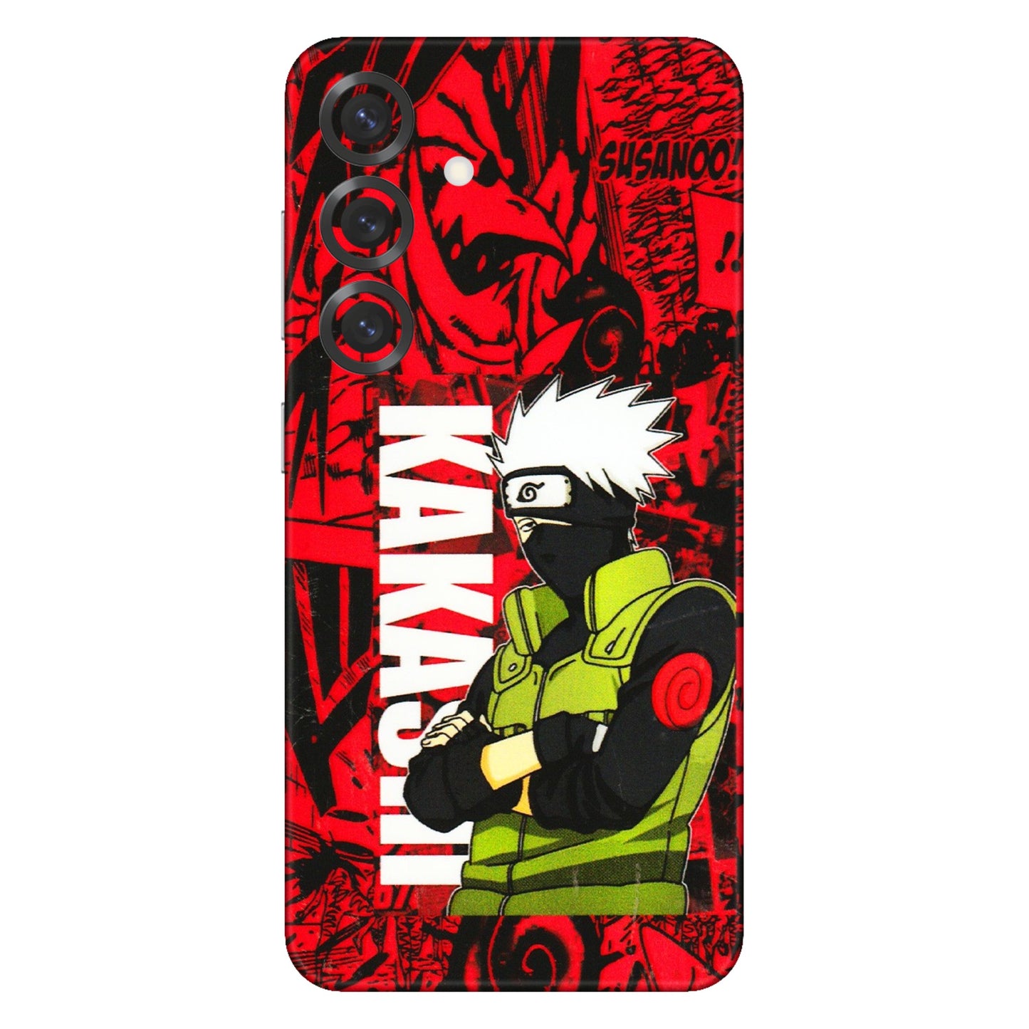 Samsung A/S Series Phone Skins (All Models) - Kakashi Red Anime - 3D Embossed Finish (L-251) Samsung Galaxy S25 Plus