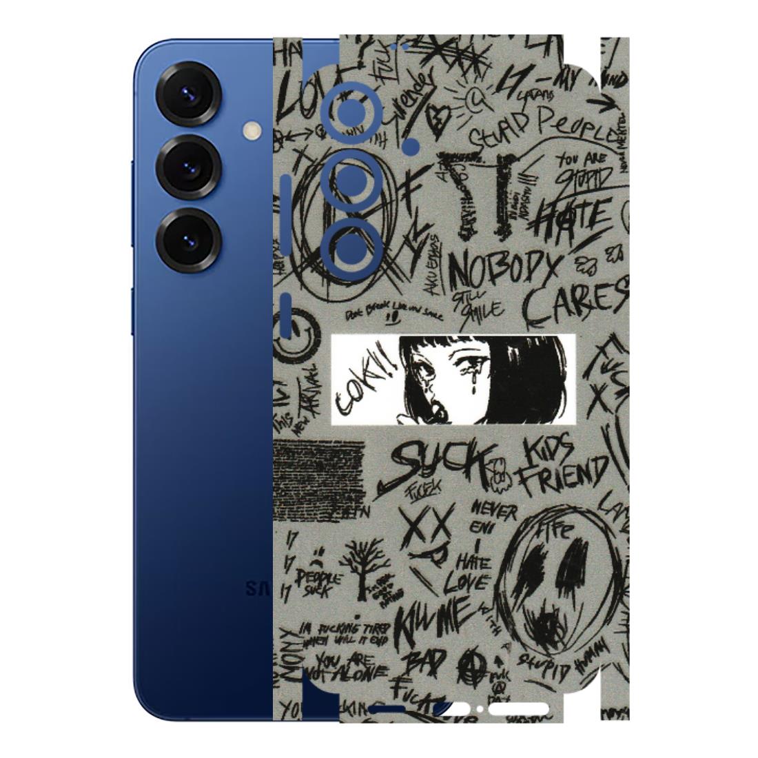 Samsung A/S Series Phone Skins (All Models) - Never Have Love Anime - 3D Embossed Finish (L-260) Samsung Galaxy S25 Plus