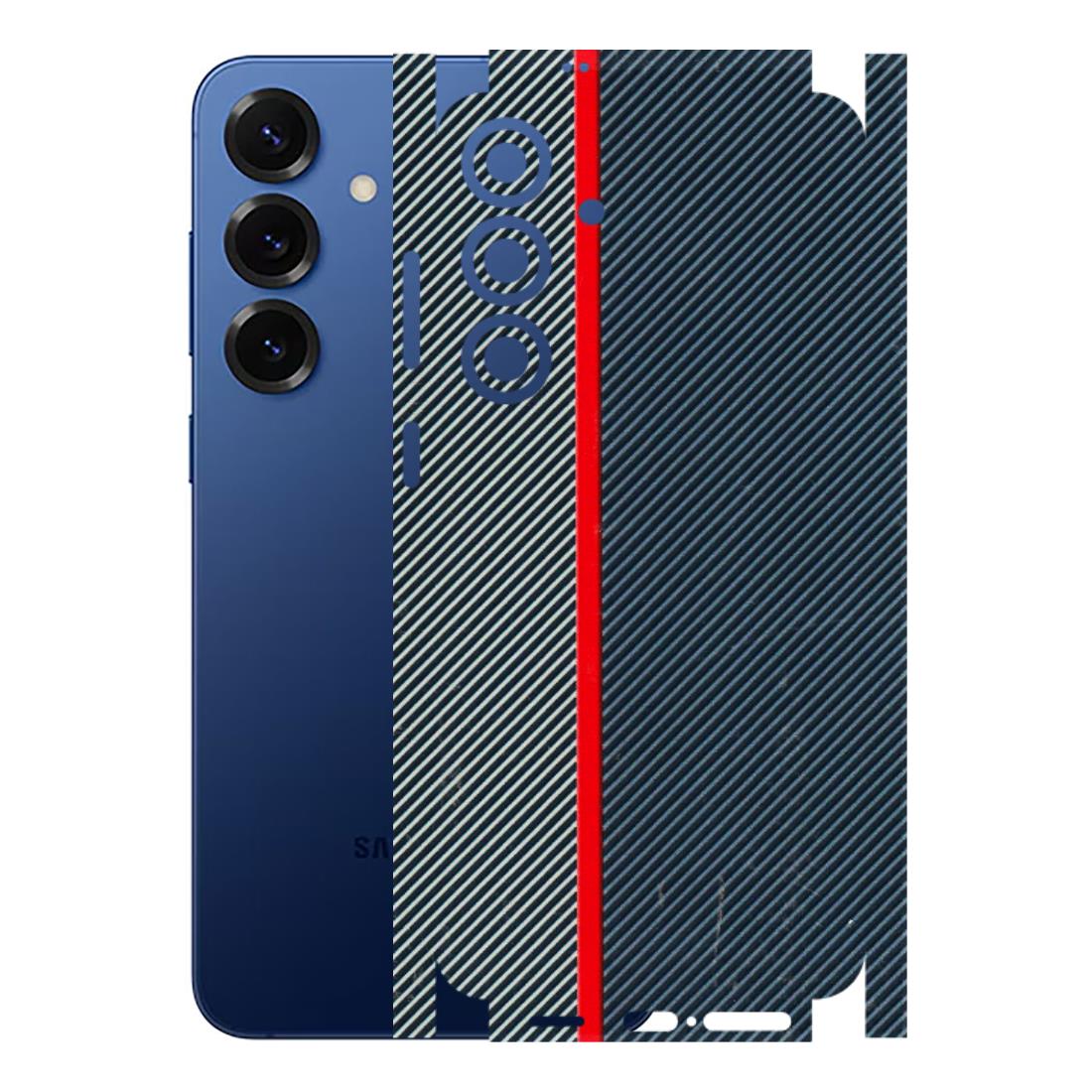 Samsung A/S Series Phone Skins (All Models) - Blue Sober Lines - 3D Embossed Finish (L-305) Samsung Galaxy S25 Plus