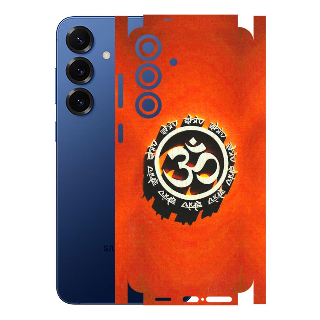 Samsung A/S Series Phone Skins (All Models) - Aum Shiv Orange - 3D Embossed Finish (L-32) Samsung Galaxy S25 Plus