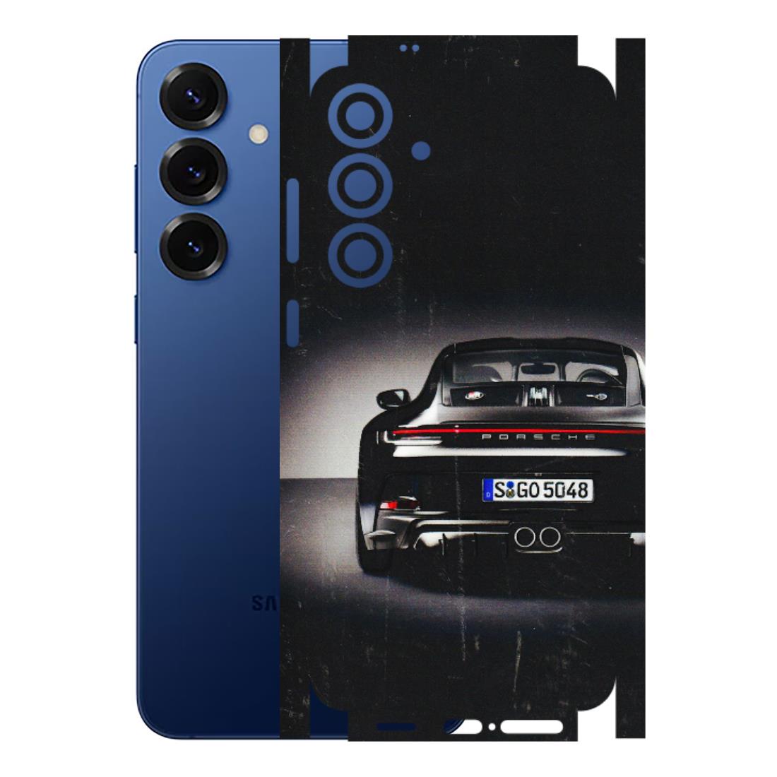 Samsung A/S Series Phone Skins (All Models) - New Black Porsche GT3 - 3D Embossed Finish (L-327) Samsung Galaxy S25 Plus
