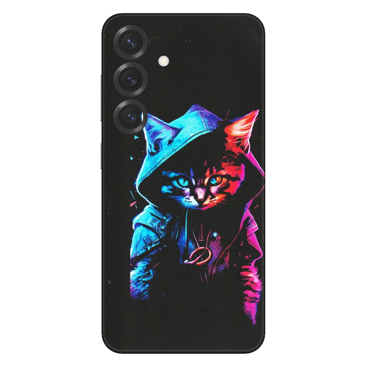Samsung A/S Series Phone Skins (All Models) - Cyberpunk Cat - Matte Finish (M-45) Samsung Galaxy S25 Plus