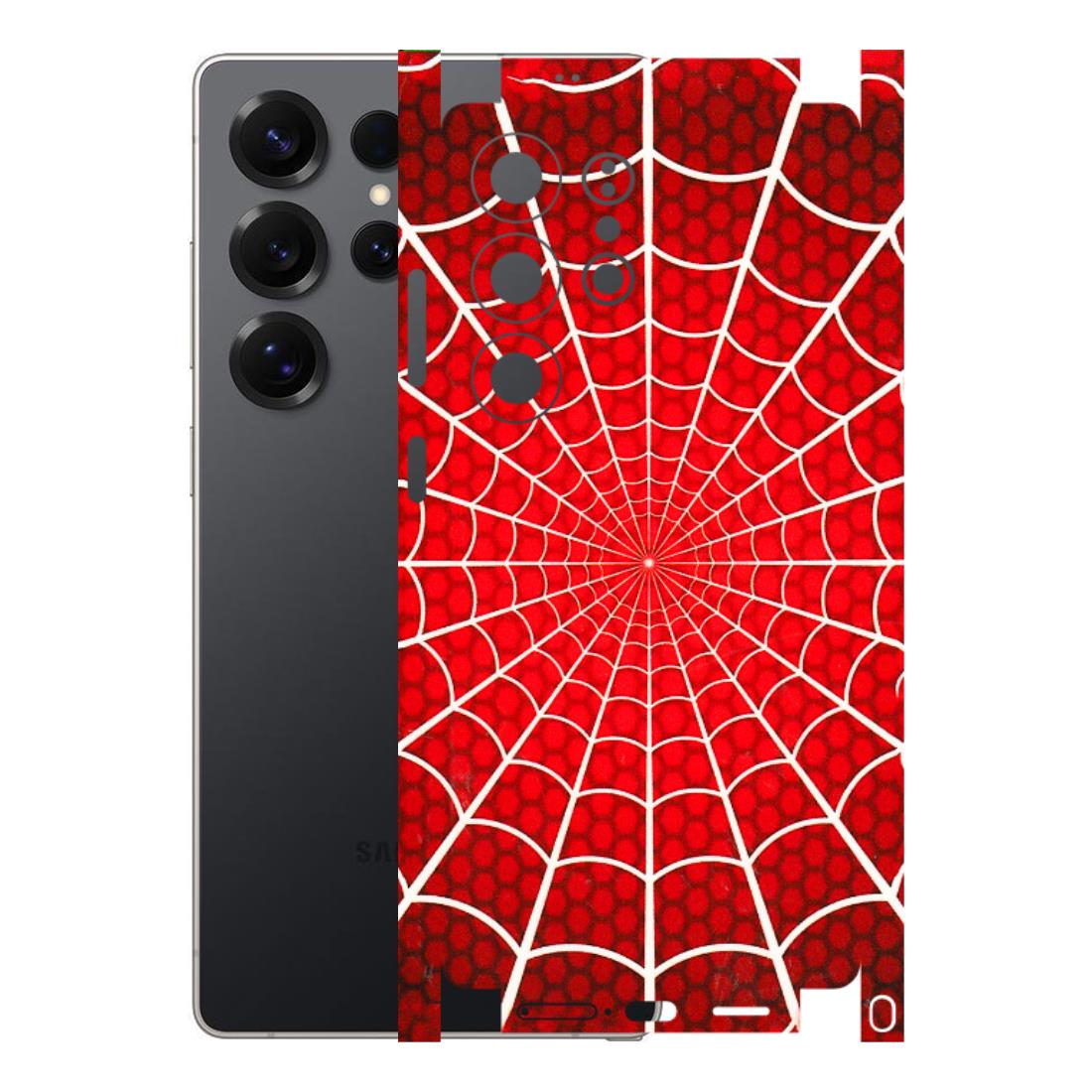 Samsung A/S Series Phone Skins (All Models) - Classic Spidey Web - 3D Embossed Finish (L-115) Samsung Galaxy S25 Ultra (5G)