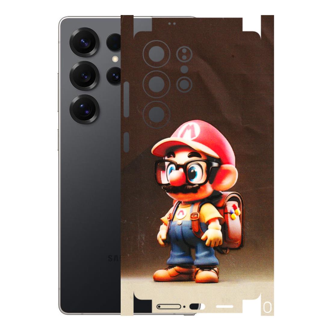 Samsung A/S Series Phone Skins (All Models) - Little Mario - 3D Embossed Finish (L-119) Samsung Galaxy S25 Ultra (5G)