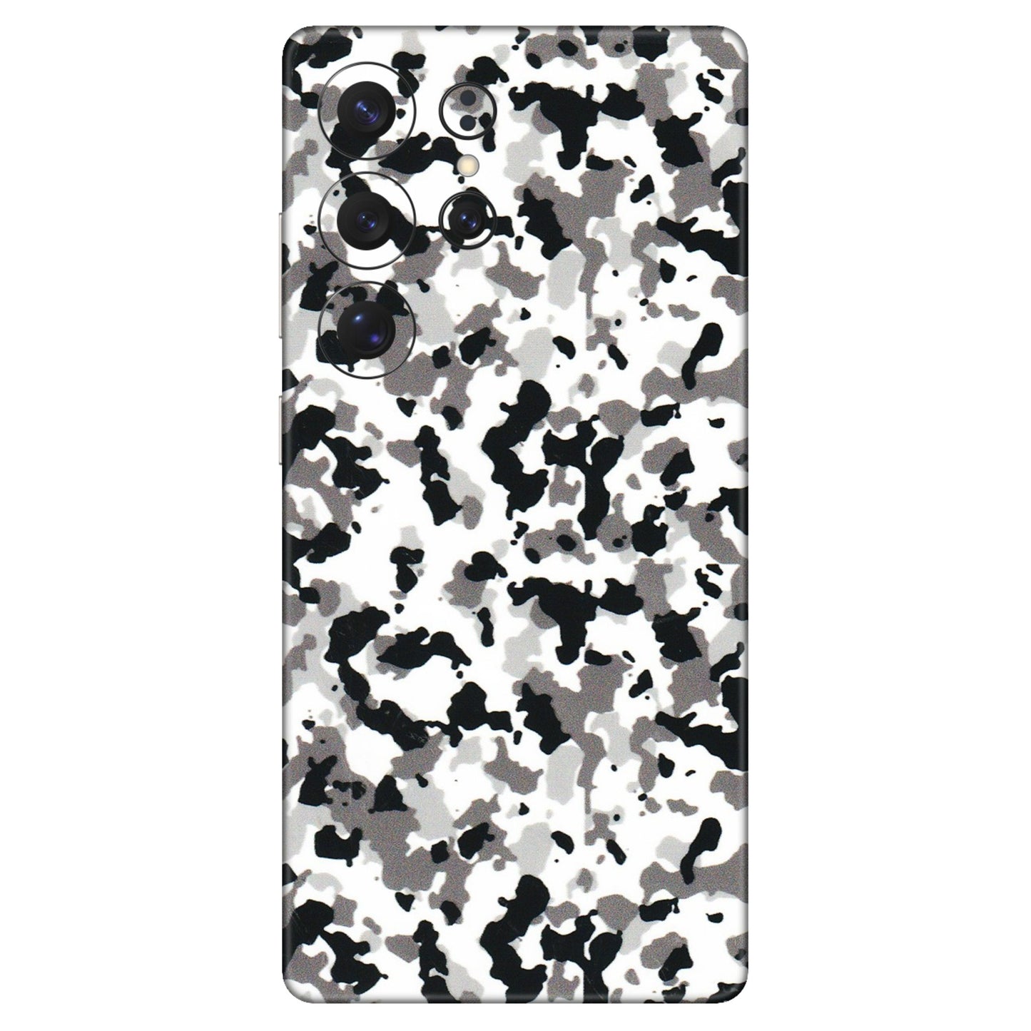 Samsung A/S Series Phone Skins (All Models) - White Black Camouflage - 3D Embossed Finish (L-18) Samsung Galaxy S25 Ultra (5G)