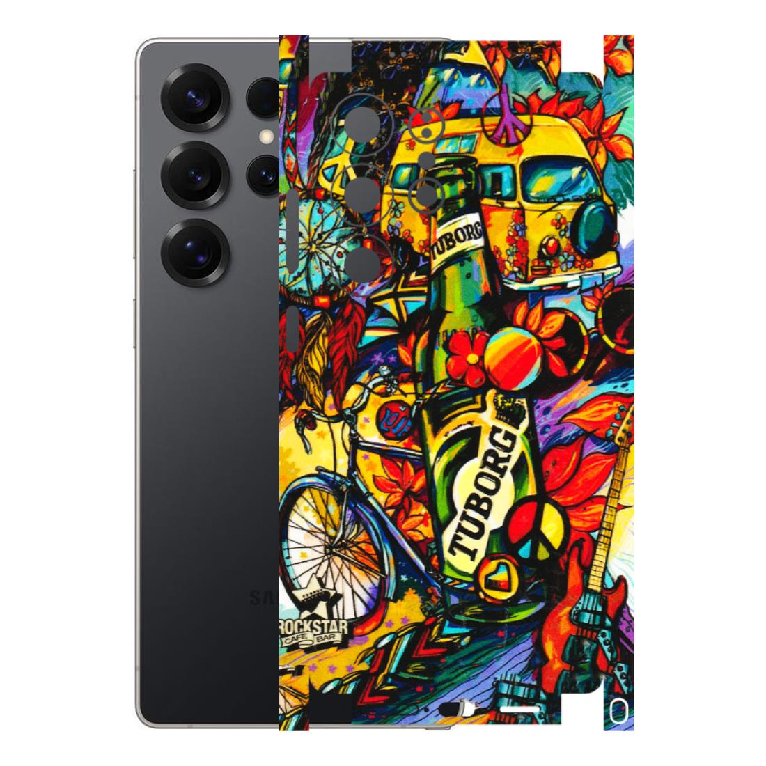 Samsung A/S Series Phone Skins (All Models) - Cool Beer Bottle - 3D Embossed Finish (L-193) Samsung Galaxy S25 Ultra (5G)