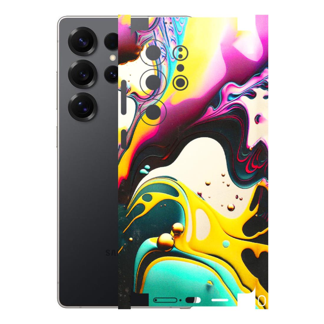 Samsung A/S Series Phone Skins (All Models) - Multicolor Abstract pattern - 3D Embossed Finish (L-254) Samsung Galaxy S25 Ultra (5G)