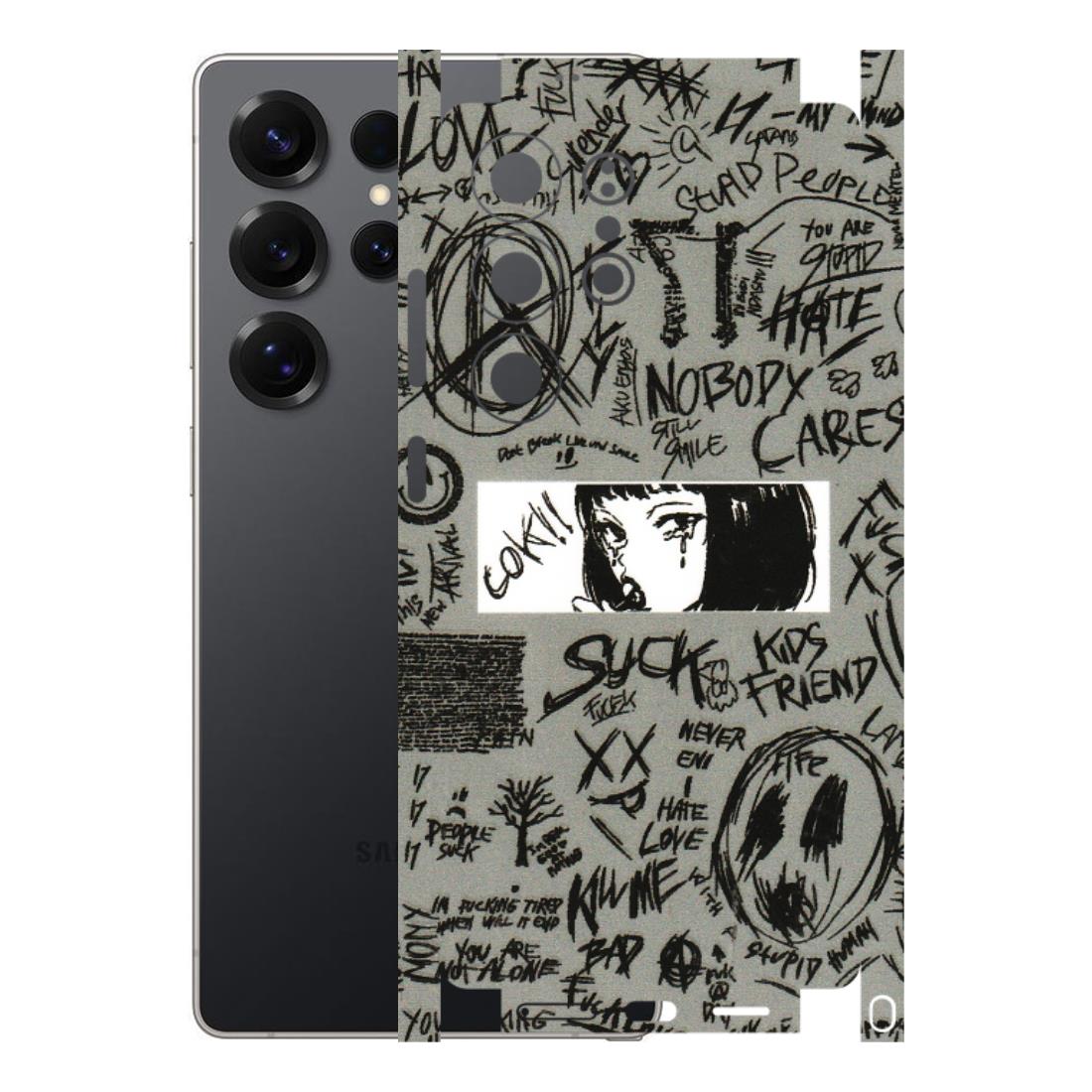 Samsung A/S Series Phone Skins (All Models) - Never Have Love Anime - 3D Embossed Finish (L-260) Samsung Galaxy S25 Ultra (5G)