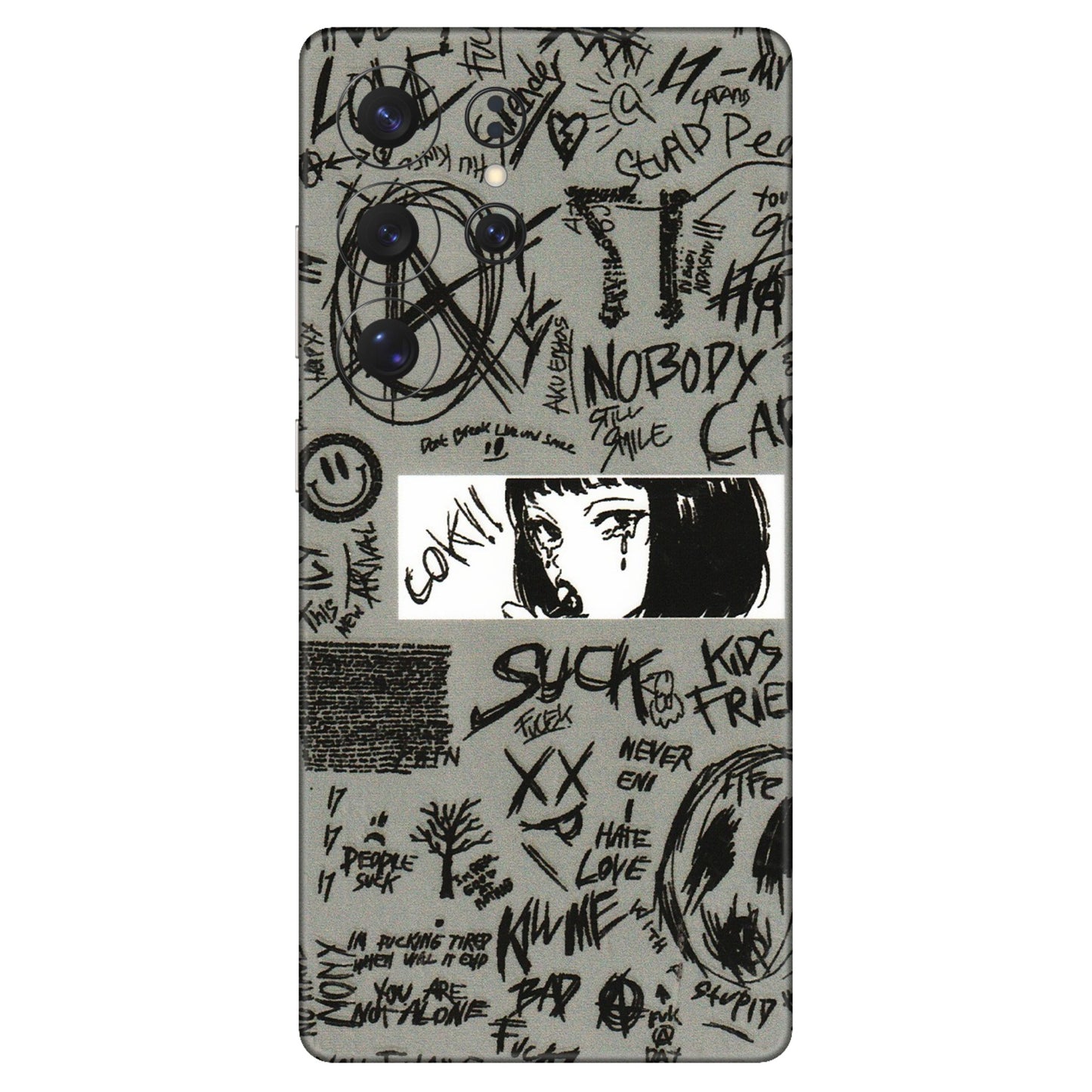 Samsung A/S Series Phone Skins (All Models) - Never Have Love Anime - 3D Embossed Finish (L-260) Samsung Galaxy S25 Ultra (5G)