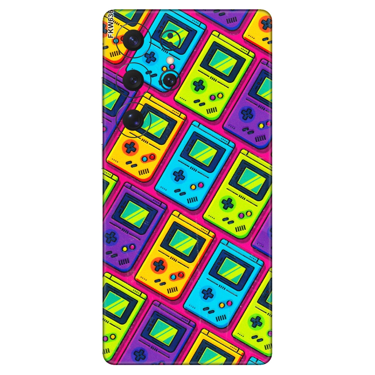 Samsung A/S Series Phone Skins (All Models) - Gameboy Colourful - 3D Embossed Finish (L-266) Samsung Galaxy S25 Ultra (5G)