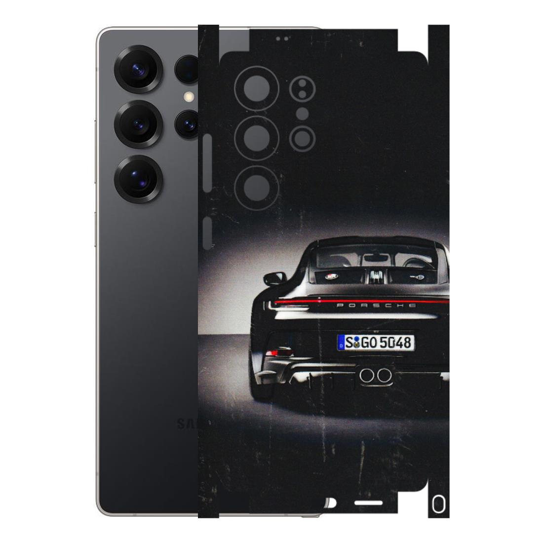 Samsung A/S Series Phone Skins (All Models) - New Black Porsche GT3 - 3D Embossed Finish (L-327) Samsung Galaxy S25 Ultra (5G)