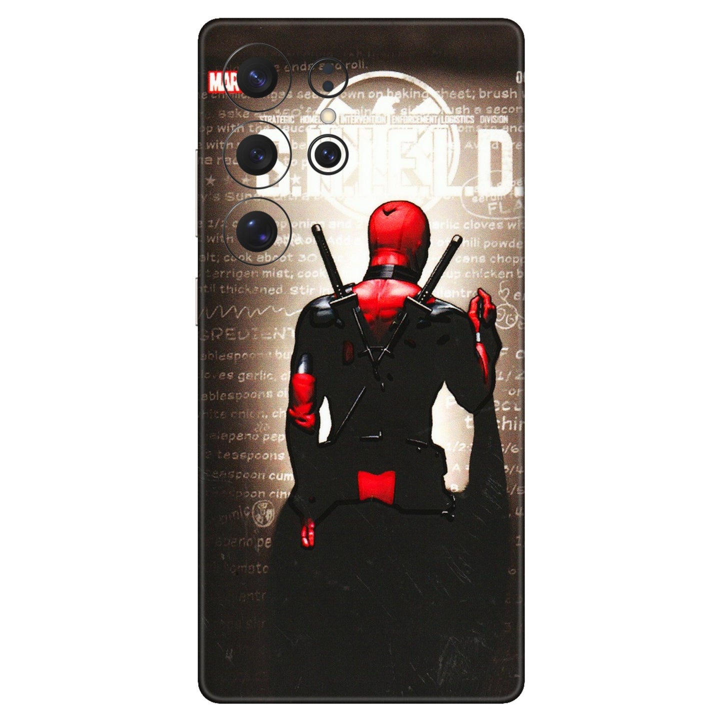 Samsung A/S Series Phone Skins (All Models) - Deadpool - 3D Embossed Finish (L-56) Samsung Galaxy S25 Ultra (5G)