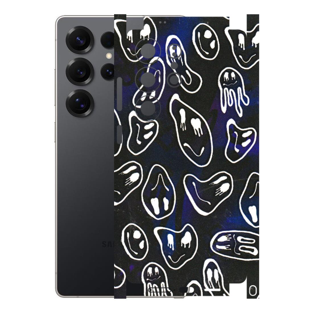 Samsung A/S Series Phone Skins (All Models) - Distorted Smileys - 3D Embossed Finish (L-92) Samsung Galaxy S25 Ultra (5G)