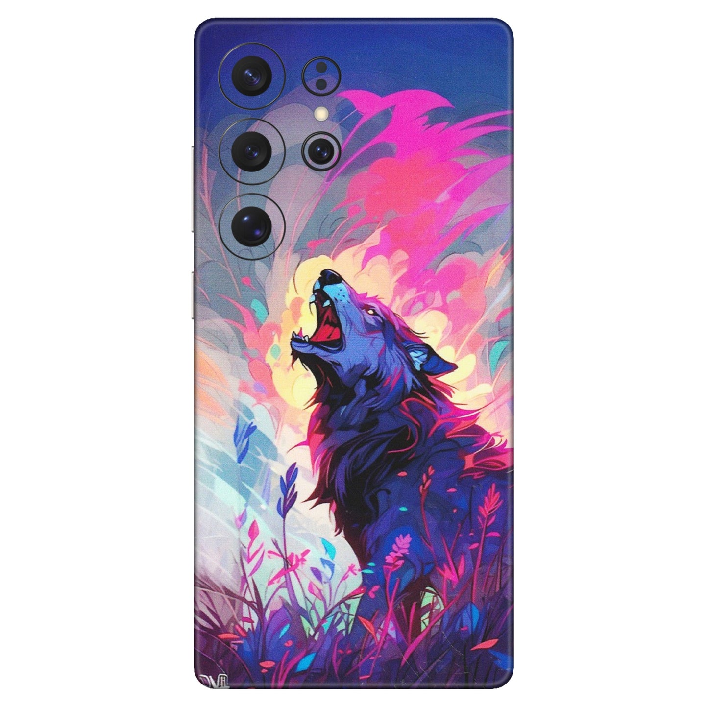 Samsung A/S Series Phone Skins (All Models) - New Wild Wolf Abstract - Matte Finish (M-125) Samsung Galaxy S25 Ultra (5G)