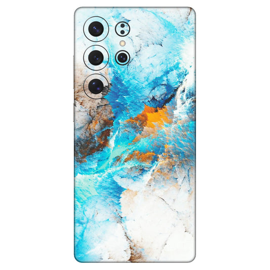 Samsung A/S Series Phone Skins (All Models) - Blue Waves Abstract - Matte Finish (M-19) Samsung Galaxy S25 Ultra (5G)