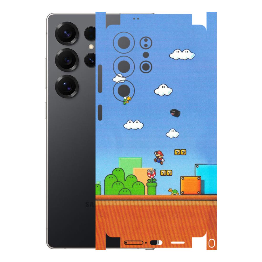 Samsung A/S Series Phone Skins (All Models) - Mario Game Scene - Matte Finish (M-24) Samsung Galaxy S25 Ultra (5G)