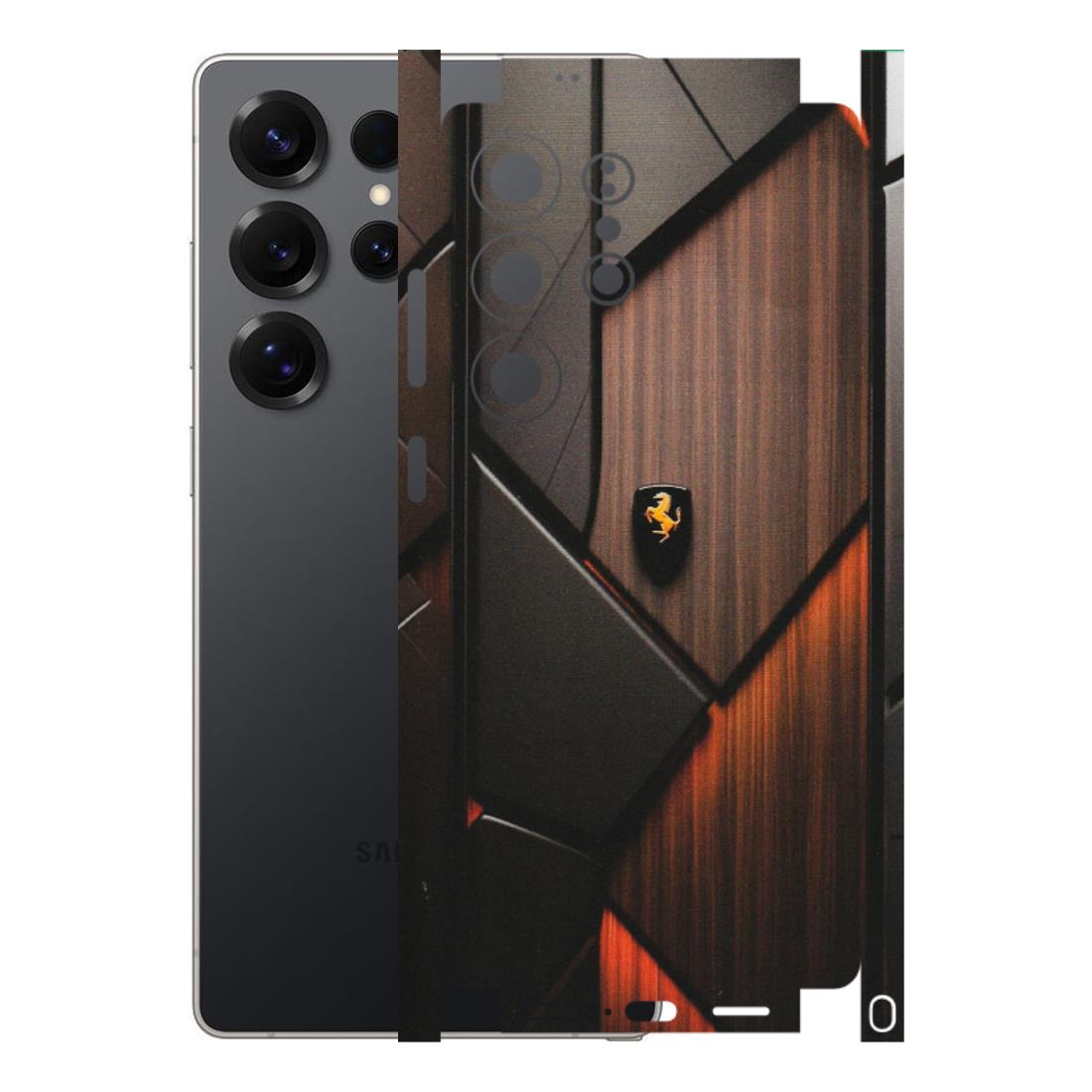 Samsung A/S Series Phone Skins (All Models) - Lambo Beauty Wood Pattern Sober - Matte Finish (M-51) Samsung Galaxy S25 Ultra (5G)