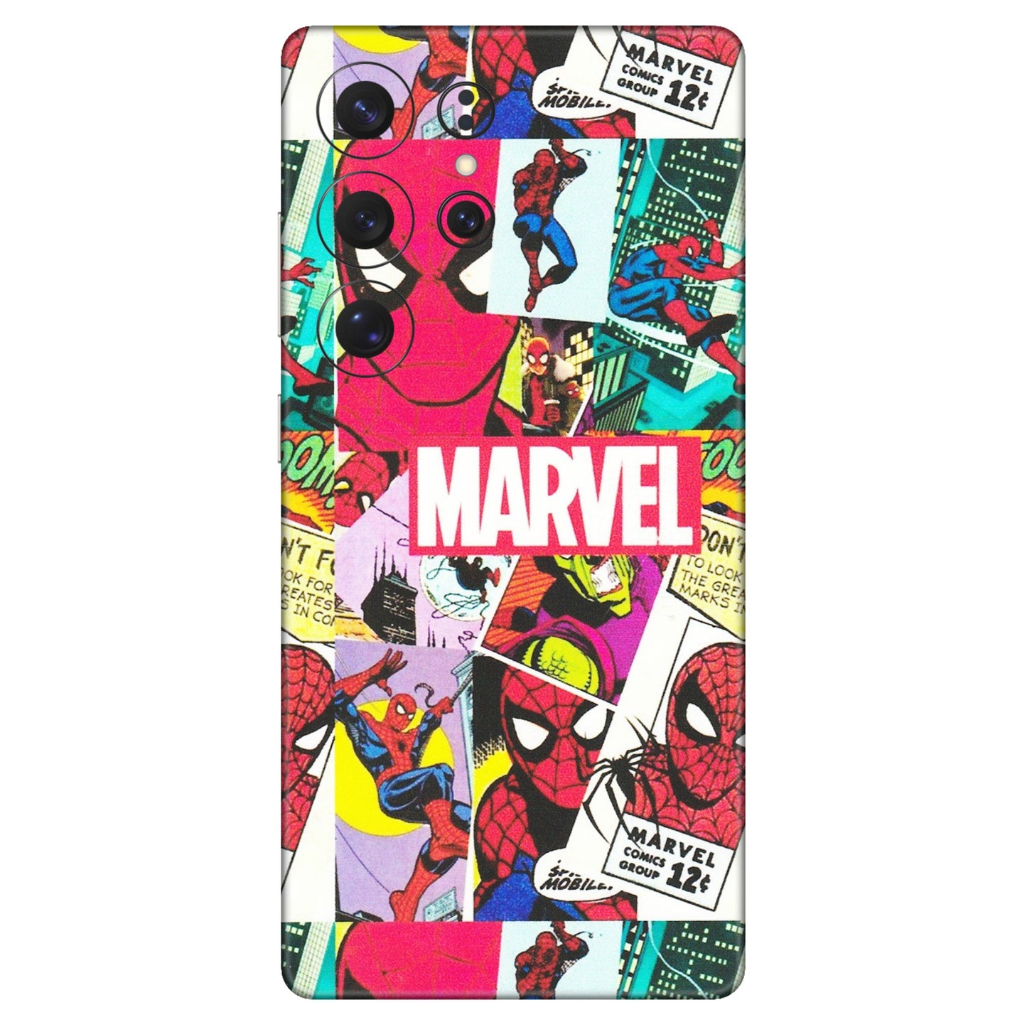 Samsung A/S Series Phone Skins (All Models) - Marvel Comic Spiderman Grafitti - Matte Finish (M-72) Samsung Galaxy S25 Ultra (5G)