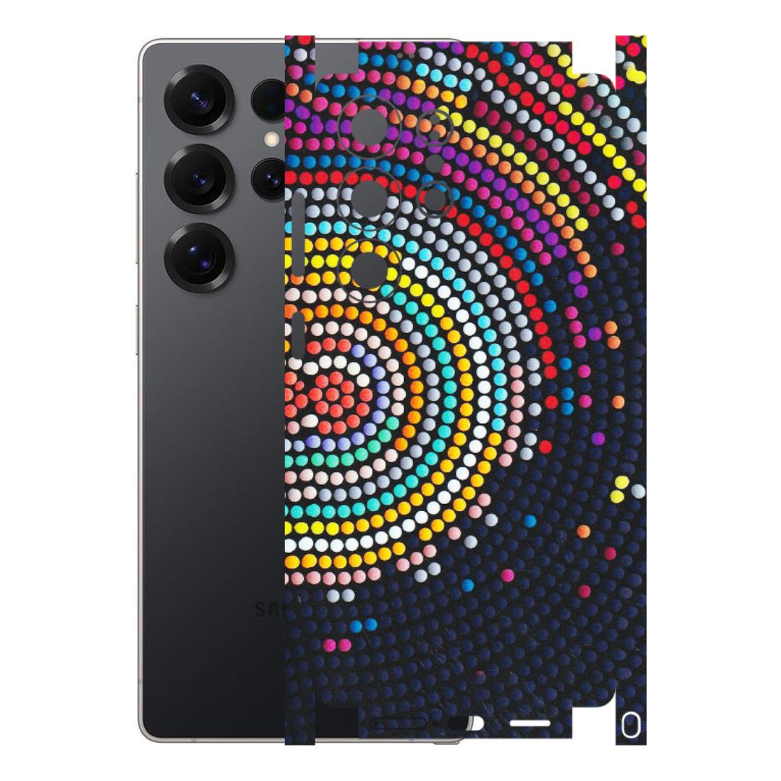 Samsung A/S Series Phone Skins (All Models) - Rainbow Dot Mandala - Matte Finish (M-97) Samsung Galaxy S25 Ultra (5G)