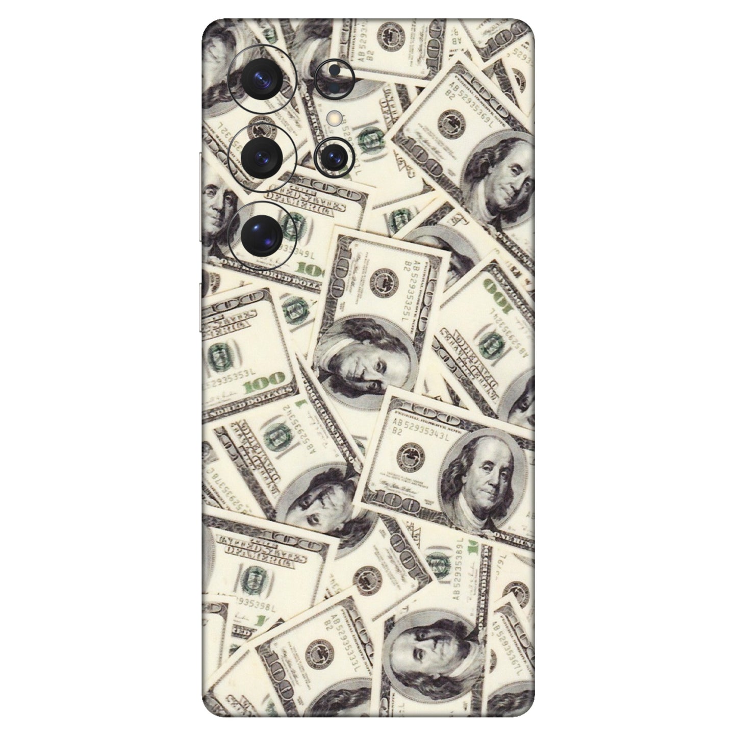 Samsung A/S Series Phone Skins (All Models) - Dollar Lover - Transparent Finish (T-17) Samsung Galaxy S25 Ultra (5G)
