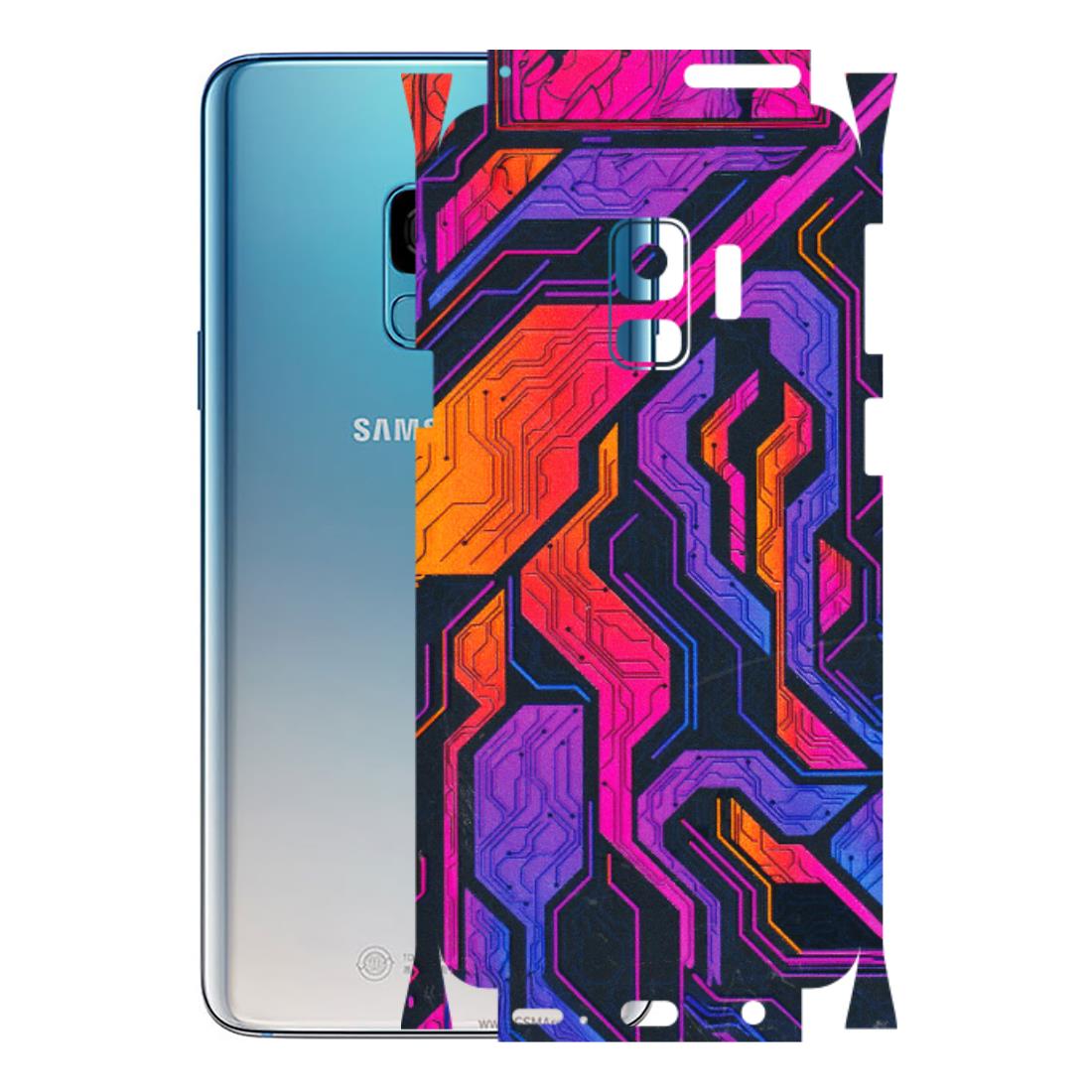 Samsung A/S Series Phone Skins (All Models) - Tech Circuits Futuristic - 3D Embossed Finish (L-07) Samsung Galaxy S9
