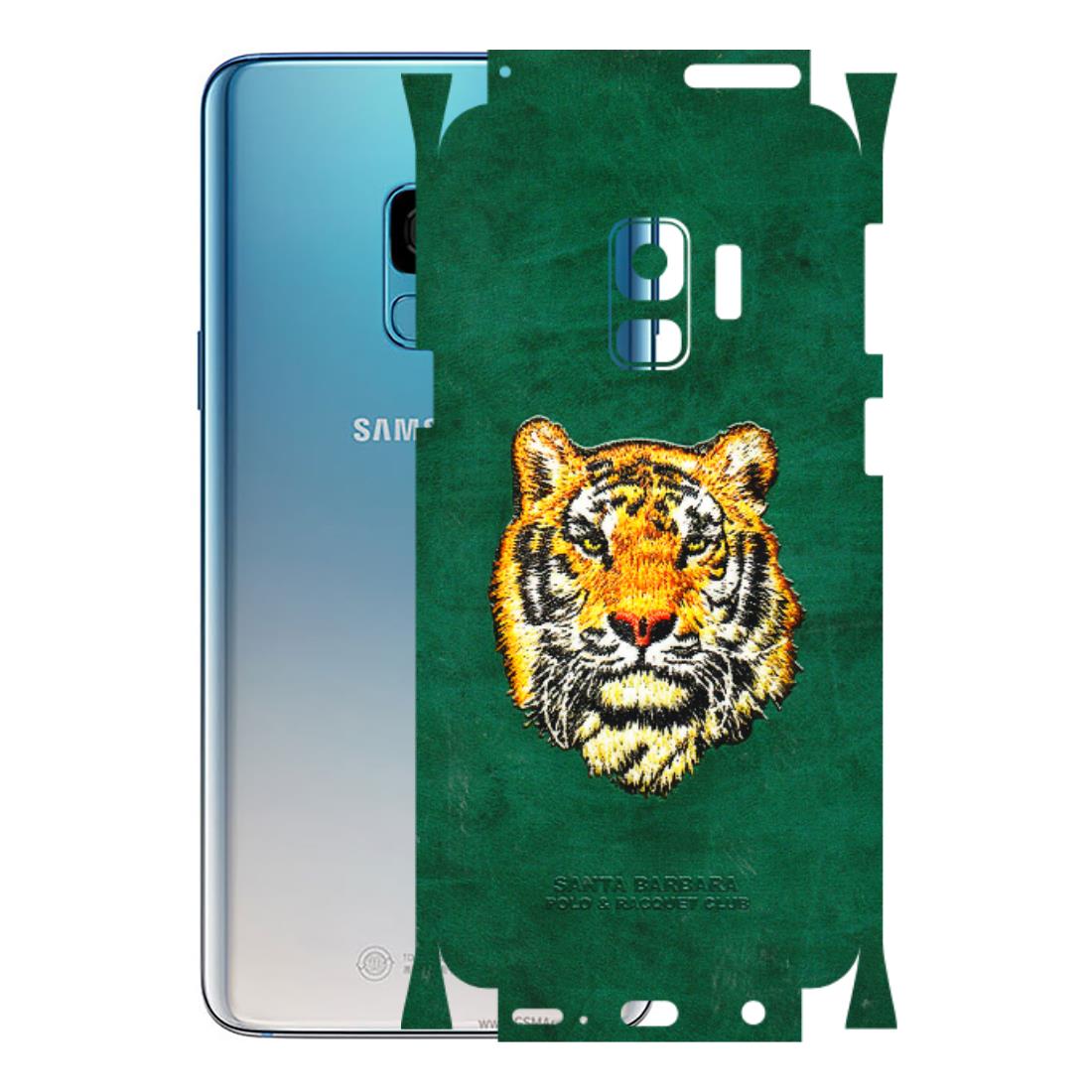 Samsung A/S Series Phone Skins (All Models) - Leather Feel Tiger - 3D Embossed Finish (L-111) Samsung Galaxy S9