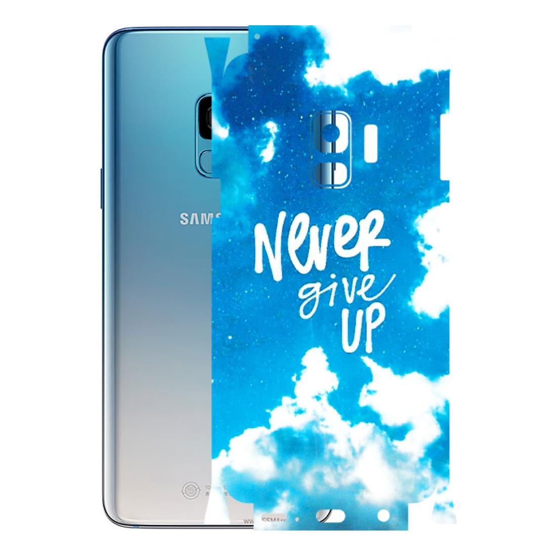 Samsung A/S Series Phone Skins (All Models) - Never Give Up - 3D Embossed Finish (L-279) Samsung Galaxy S9