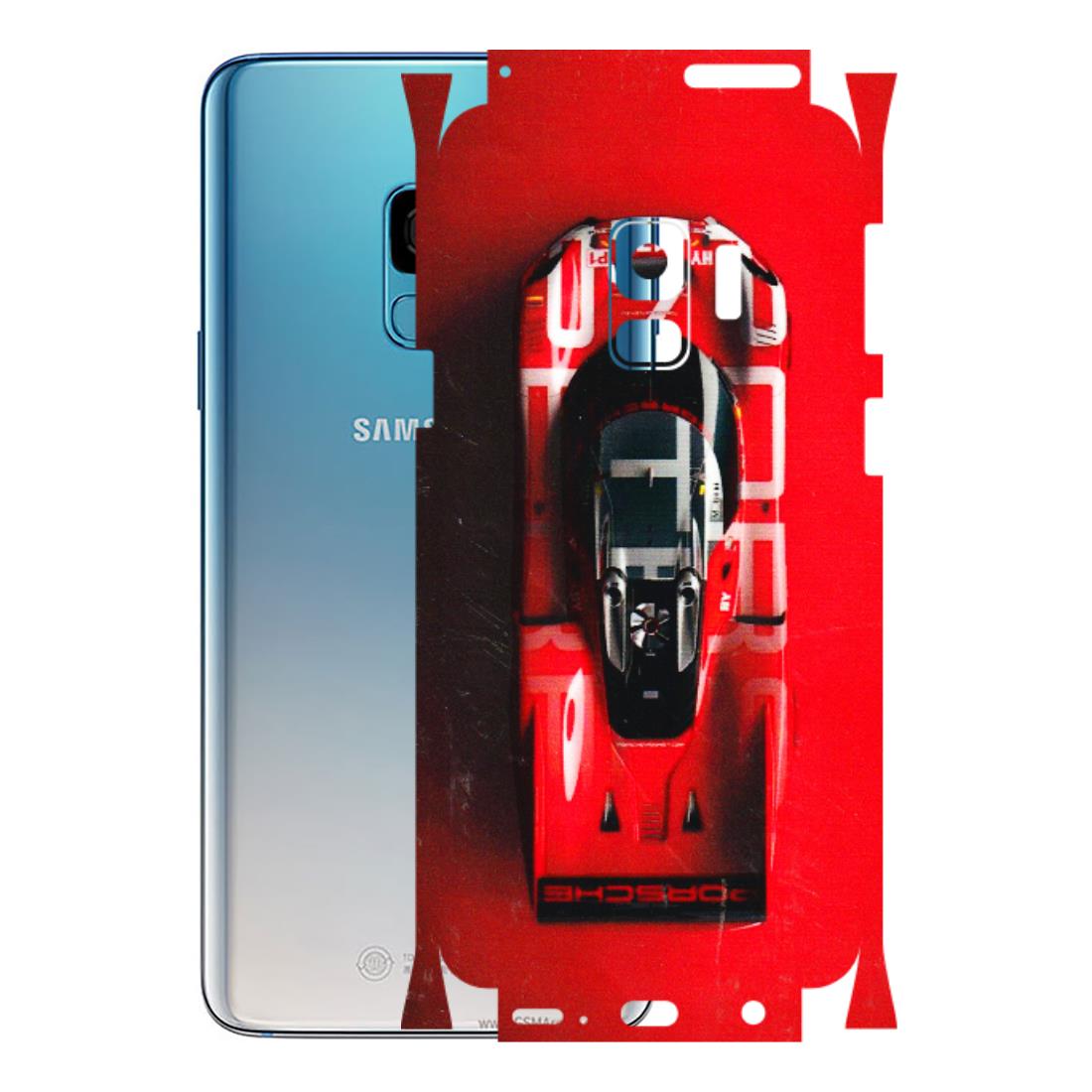 Samsung A/S Series Phone Skins (All Models) - Red Porsche Car Logo - 3D Embossed Finish (L-315) Samsung Galaxy S9