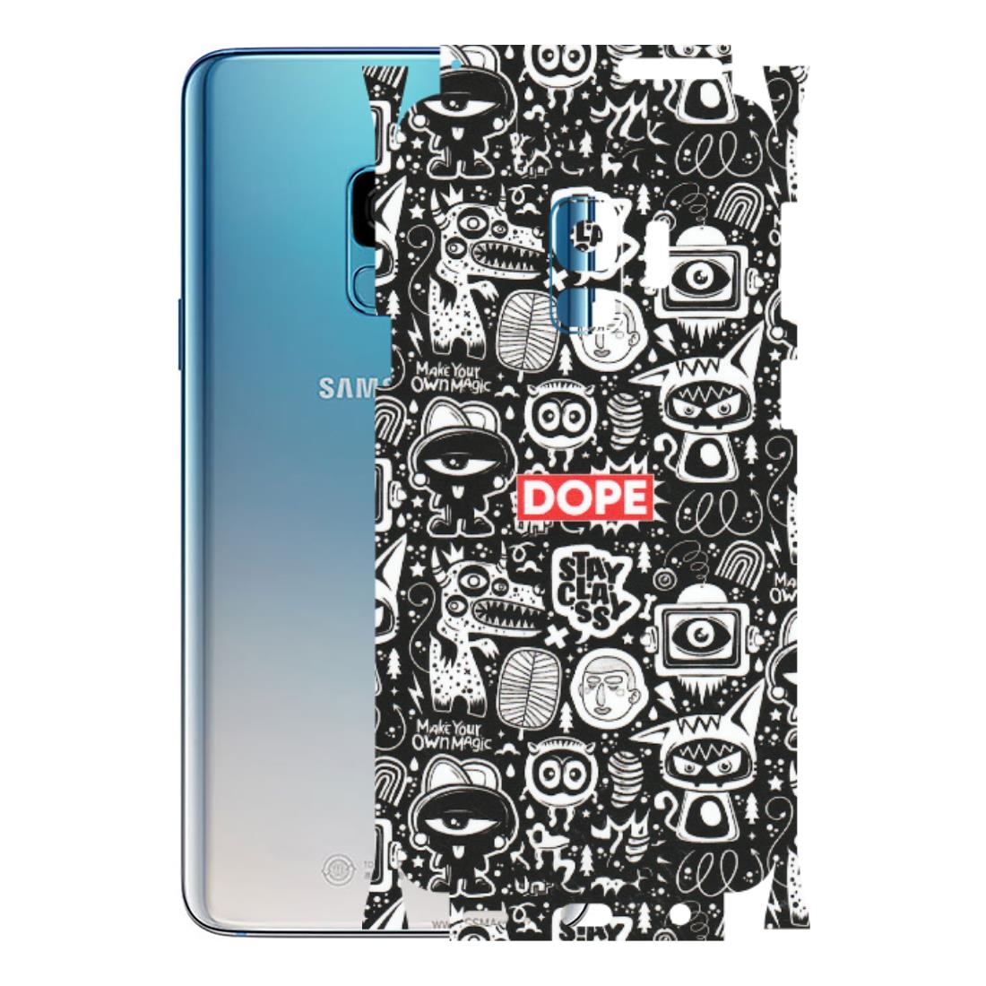 Samsung A/S Series Phone Skins (All Models) - Dope Stay Classy Black Doodles - Matte Finish (M-126) Samsung Galaxy S9