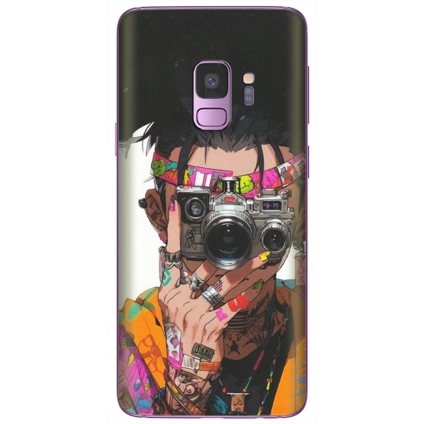 Samsung A/S Series Phone Skins (All Models) - Camera Lover Girl - Matte Finish (M-09) Samsung Galaxy S9