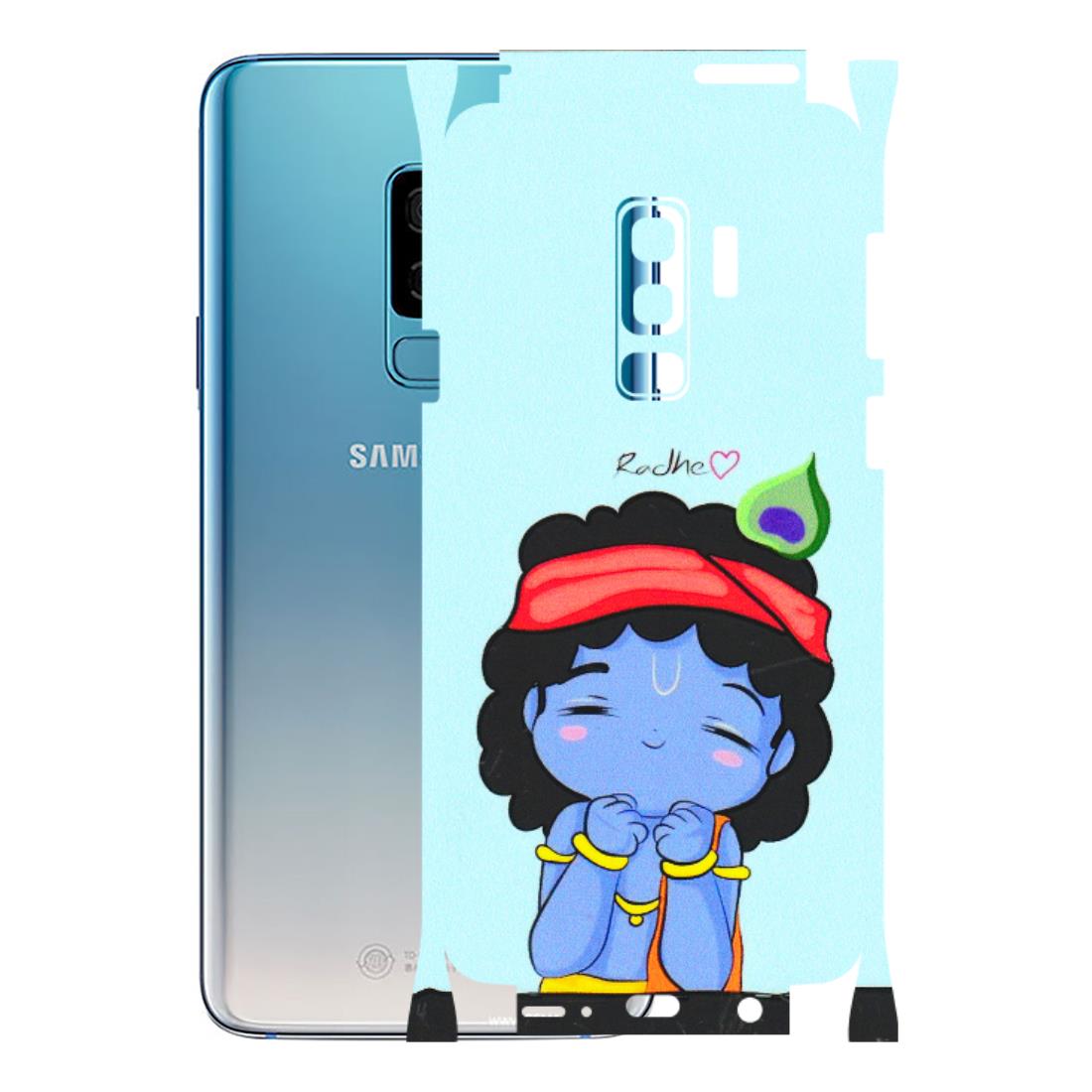 Samsung A/S Series Phone Skins (All Models) - Radhe Radhe Cute Toon - 3D Embossed Finish (L-05) Samsung Galaxy S9 Plus