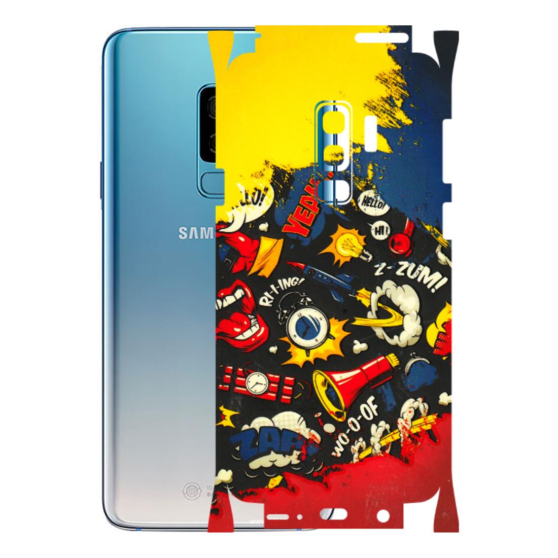 Samsung A/S Series Phone Skins (All Models) - Pacific Doodle Art - 3D Embossed Finish (L-120) Samsung Galaxy S9 Plus