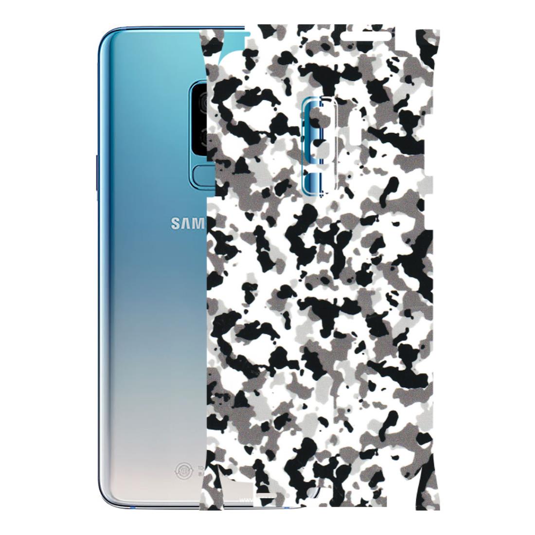 Samsung A/S Series Phone Skins (All Models) - White Black Camouflage - 3D Embossed Finish (L-18) Samsung Galaxy S9 Plus