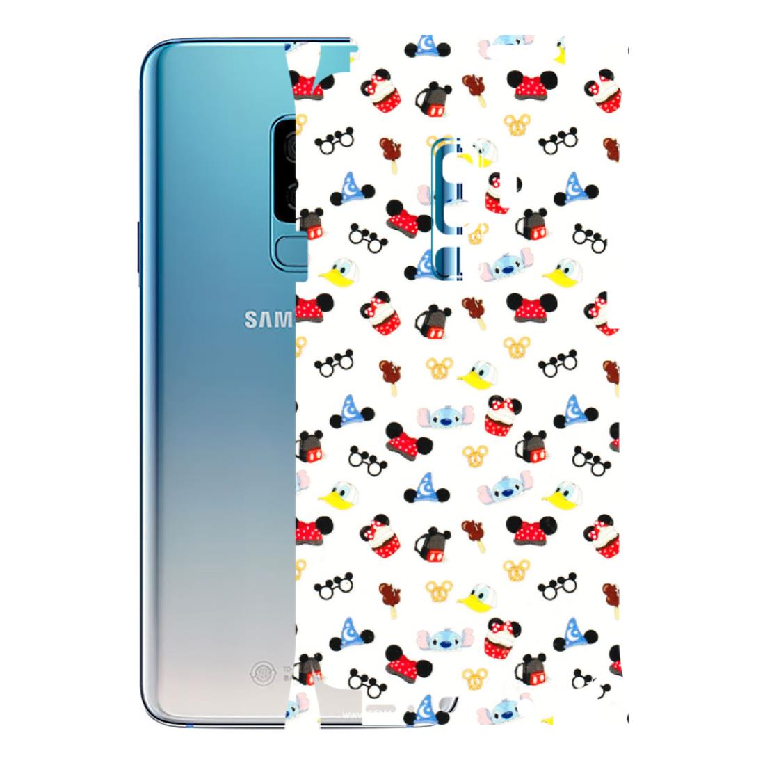 Samsung A/S Series Phone Skins (All Models) - Minnie Mouse & Donald Doodles s - 3D Embossed Finish (L-194) Samsung Galaxy S9 Plus