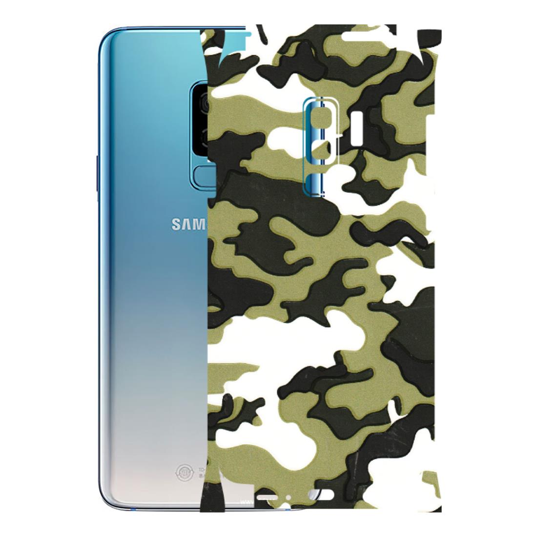 Samsung A/S Series Phone Skins (All Models) - Camouflages White And Green - 3D Embossed Finish (L-243) Samsung Galaxy S9 Plus