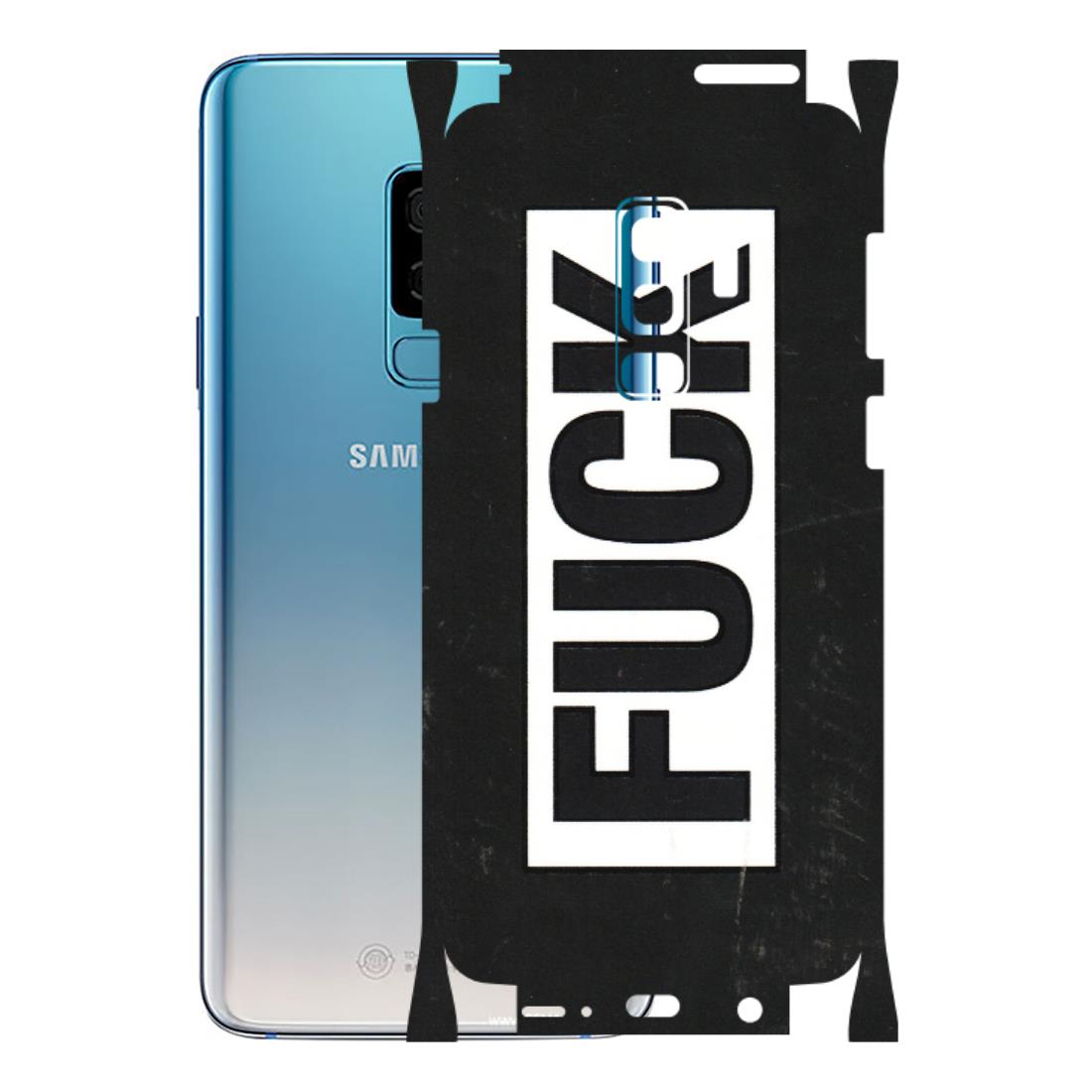 Samsung A/S Series Phone Skins (All Models) - The F Word - 3D Embossed Finish (L-255) Samsung Galaxy S9 Plus