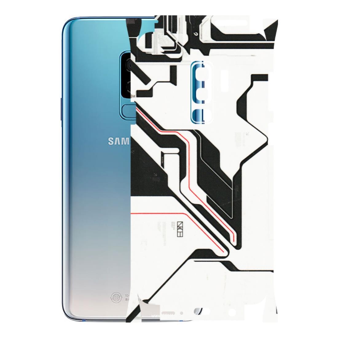 Samsung A/S Series Phone Skins (All Models) - White Techy Logo - 3D Embossed Finish (L-312) Samsung Galaxy S9 Plus